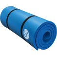 thumbnail image 1 of YR Tapete de Yoga Extra Gruesa 4/5" Tapetes de Ejercicio de Pilates de Espuma de Alta Densidad NBR para Interiores/exteriores 76" de Largo, Azul, 1 of 7