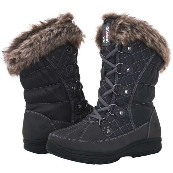 GLOBALWIN Women's 1817 Snow Boots (9 M US Women's, 1817Grey)