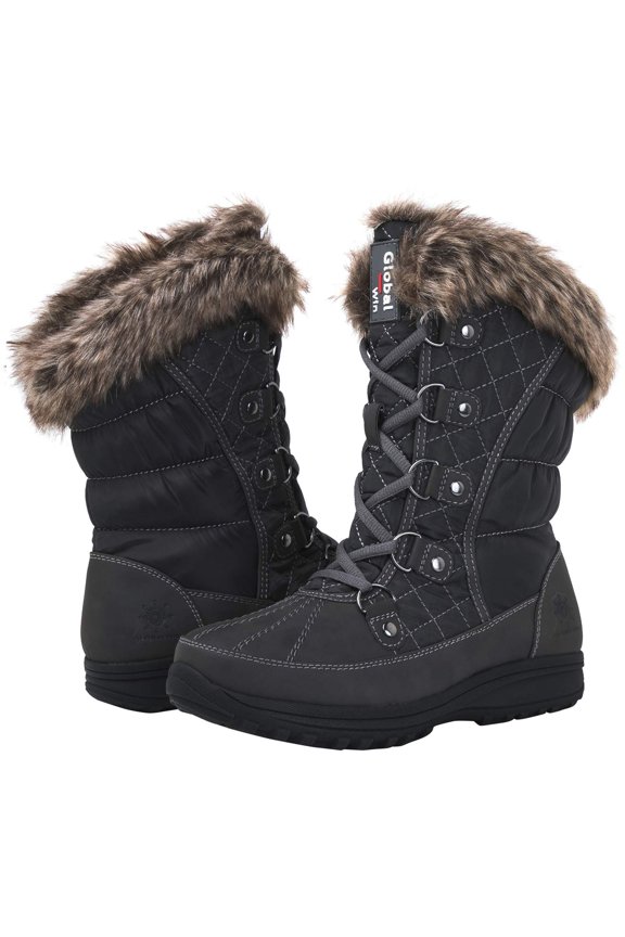 GLOBALWIN Women's 1817 Snow Boots (9 M US Women's, 1817Grey)