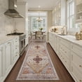 thumbnail image 3 of SIXHOME 2'x6' Runner Rug for Hallway Vintage Bohemian Soft Kitchen Rug Neutral Washable Non-Slip Low Pile Carpet for Entryway Bedroom Kitchen Laundry Room Indoor Floor Runner for Home Decor Red, 3 of 6