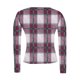 thumbnail image 5 of RKSTN Crewneck Shirts for Women Oversized Plaid Print Slim Ribbed Knitted Long Sleeve T Shirts Top Womens Casual Plus Size Round Neck Checkered Printed Stretch Loose Comfy Tee Fall Spring Clothes, 5 of 7