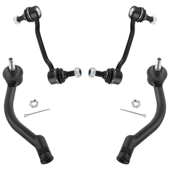 BOXI 4pcs Front Sway Bar Links   Outer Tierod Ends Fit for Hyundai Azera 2006-2007 / for Hyundai Sonata 2006 2007 2008 | ES800104 ES800105 K80949