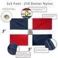 thumbnail image 2 of Bandera de la serie EverStrong de Anley, República Dominicana, 90 x 150 cm, nailon, 2 of 7