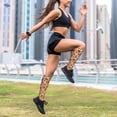 thumbnail image 6 of Lsque Autumn Fox Pumpkin Lazy Pattern Sport Compression Socks for Men & Women 15-20 mmHg Knee High Nurse Pregnant Running Medical and Travel Athletic, 6 of 6