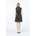 thumbnail image 3 of Hawaii Hangover Robe Chemise Femme G Flamingo Party en Noir, 3 of 5