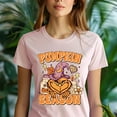 thumbnail image 5 of Pumpkin Season Shirt Cute Autumn Graphic Tee with Witch Hat Design, Gold, Size M, 5 of 6