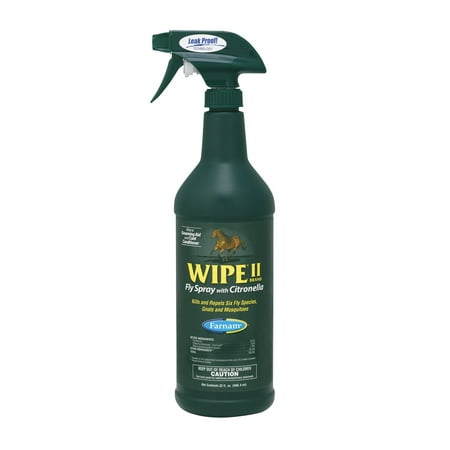UPC: 0086621101401 | Farnam Wipe II Fly Spray with Citronella  32 fl. oz.