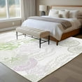 thumbnail image 4 of 6'x9' Area Rugs, Coastal Sage Green Indoor Outdoor Area Rug for Living Room Bedroom, Ocean Coral Starfish Jellyfish Washable Bathroom Rugs Kitchen Floor Carpet Mats Home Decor Aesthetic, 4 of 8