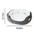 thumbnail image 4 of XIBUFE Cat Bed,Plush Lamb Fleece Dog Bed,Warm & Cute Small Dog Bed,Grey, 4 of 8