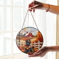thumbnail image 2 of Thanksgiving Scottish Terrier Pilgrim Grateful, Thankful, Blessed Fall Welcome Stained Glass Suncatcher Scottie Dog Lover Gifts Window Hanging Sign Decor - 00021, 2 of 5