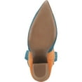 thumbnail image 3 of Dingo Women's Spicy Underlay Suede Leather Western Booties Snip Toe Orange 7 M  US, 3 of 7
