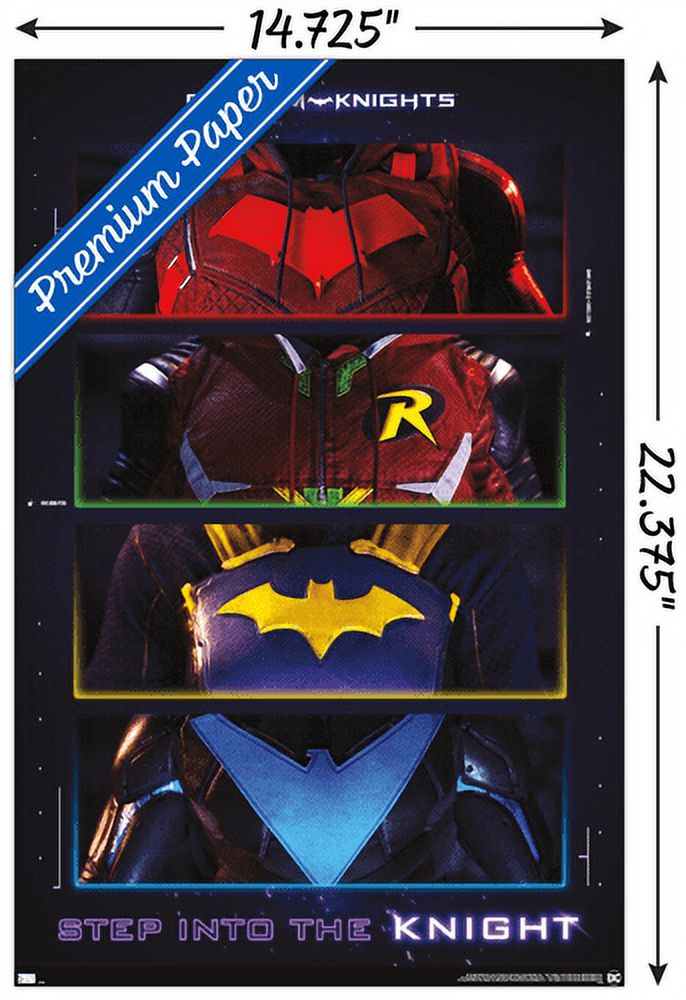 DC Comics Gotham Knights - Chest Emblems Wall Poster, 14.725" x 22.375"