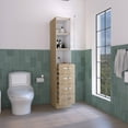 thumbnail image 4 of Bathroom Vanity, Linen Cabinet Epic, Bathroom, Light Pine / White, Multicolor Bathroom Storage Cabinet,Particle Board Bathroom Shelving, Bath & Faucets Bathroom Storage, 4 of 7