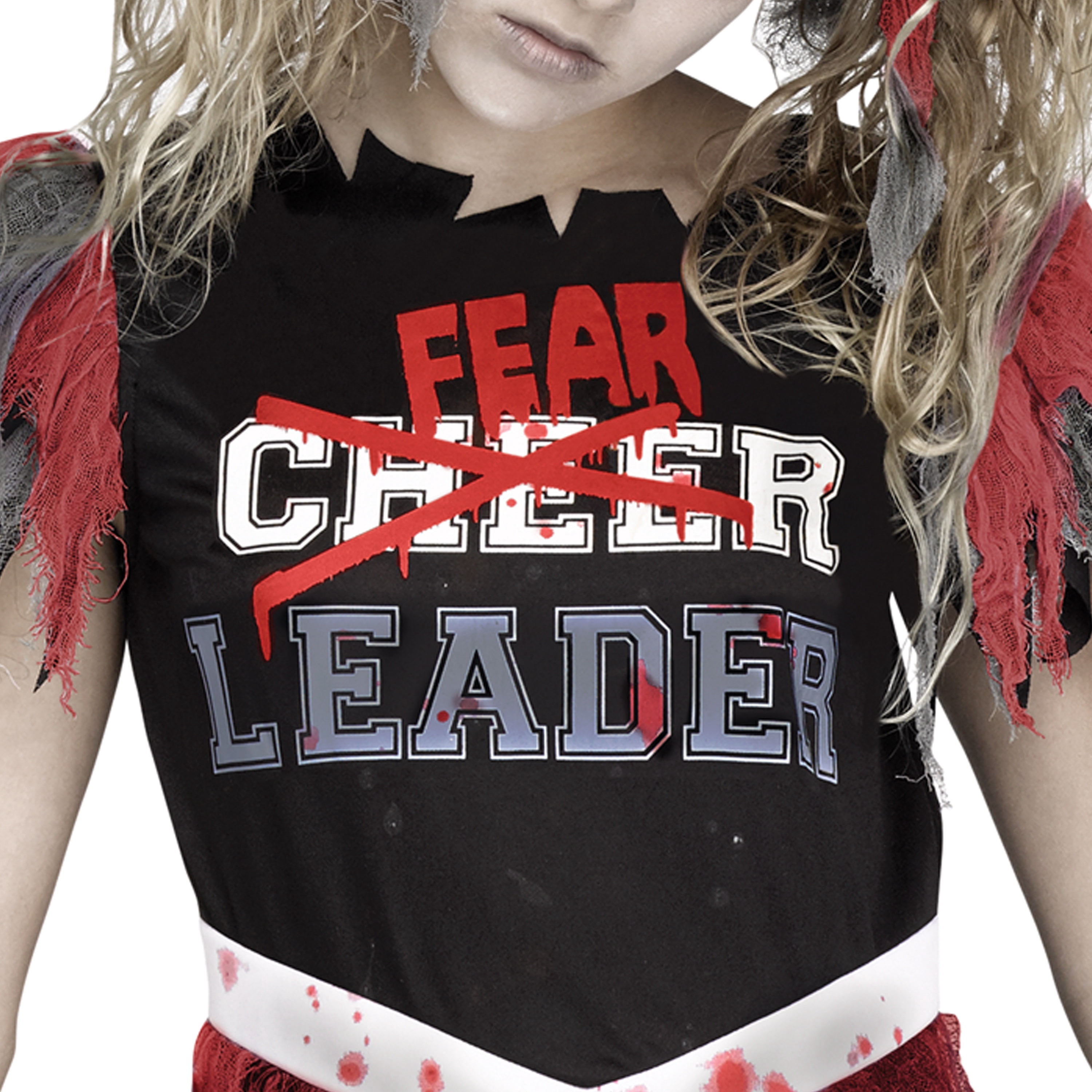 Zombie Fear Leader Halloween Costume for Children, Girl's Size XL (14/16), by Way to Celebrate