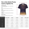 thumbnail image 2 of Yiaed Gold Black Glitter Print Mens Short Sleeve Tight Fit T-Shirt, Crewneck Casual Tee-X-Large, 2 of 5