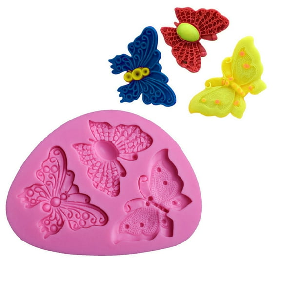 Clearance Under $5 Butterfly Shape Silicone Fondant Cake Mold Decorating Chocolate Bakeware Mould