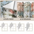 thumbnail image 3 of Elegant Spring Floral Kitchen Window Curtains, Swag Curtains Valance for Bedroom Living Room Bathroom, Summer Botanical Plaid Farmhouse Rod Pocket Window Curtain Block Drapes 2 Panels 28"x36", 3 of 9