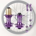 thumbnail image 1 of Buje de 32 orificios Aluminio Ally Bicicleta de montaña 7-11 es Buje de freno de disco Eje delantero trasero de liberación Morado Delantero Trasero Macarena bujes de bicicleta de montaña, 1 of 8