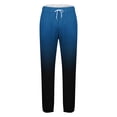thumbnail image 4 of KeShDi Sweat Pants for Men Wide Leg Pants Men Men Print Fashion Casual with Pockets Elastic Waist Long Pants Sweatpants Trousers Blue 2X, 4 of 5