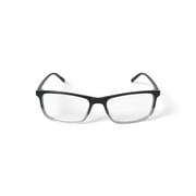 Bio Eyes Men's BE26 Boabab Rectangular Prescription Eyeglasses with Case, Black Gold