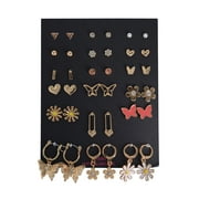 No Boundaries Female 18-On Gold Plated Multi Earring Set