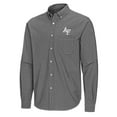 thumbnail image 2 of Men's Antigua Black Air Force Falcons Porter Woven Tri-Blend Long Sleeve Button-Down Shirt, 2 of 3