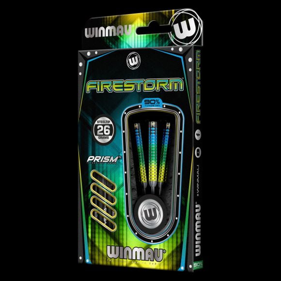 Winmau Firestorm Steel Tip Darts 26g