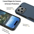 thumbnail image 3 of for iPhone 15,15 Pro,15 Plus,15 Pro Max Case,Heavy Duty Shockproof Dual Layer Rugged Full-Body Protective Phone Cover,2 in 1 Silicone Rubber Phone Case for iPhone 15 Pro 6.1" - Blue 2023, 3 of 6