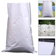 thumbnail image 6 of MOPOOR 10 PCS Thick White Plastic Film Woven Bag Flooding Sandbag Protection Packaging 15x24in,Heavy Duty Sand Bags with Tie Strings Empty Woven Polypropylene Sand-Bags for Flood Control, 6 of 9