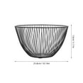 thumbnail image 3 of Frutero redondo de alambre: Frutero de hierro escandinavo moderno y minimalista - Cesta de pan de alambre de metal para la encimera de la cocina de la sala de estar Fácil de limpiar, 3 of 5