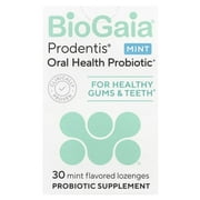 BioGaia, Prodentis® Oral Health Probiotic, For Healthy Gums & Teeth, Mint, 30 Probiotic Lozenges Pack of 3