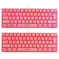 thumbnail image 1 of facefd Clavier Filaire Mini Gaming RGB Rétroéclairé USB pour Ordinateurs Portables Clavier Rose, 1 of 9
