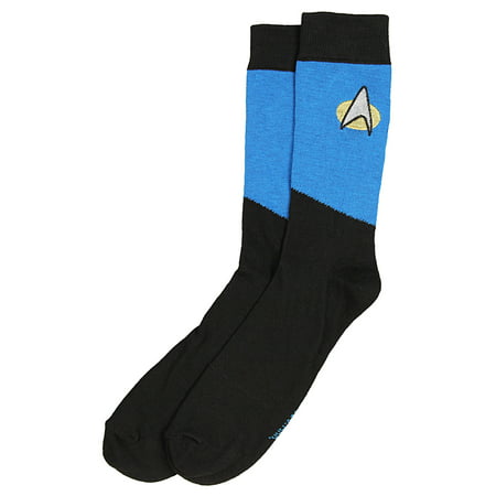 Star Trek Turquoise Blue Crew Socks Spock Adult Mens Womens Sock Size ...