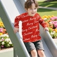 thumbnail image 5 of BaoFuBaoMei Funny Graphic Tees Boys Girls Christmas Merry Christmas Long Sleeve Pullover Shirt Slim Crew Neck Fall Clothes for Christmas Dinner Vacation Holiday, 5 of 7
