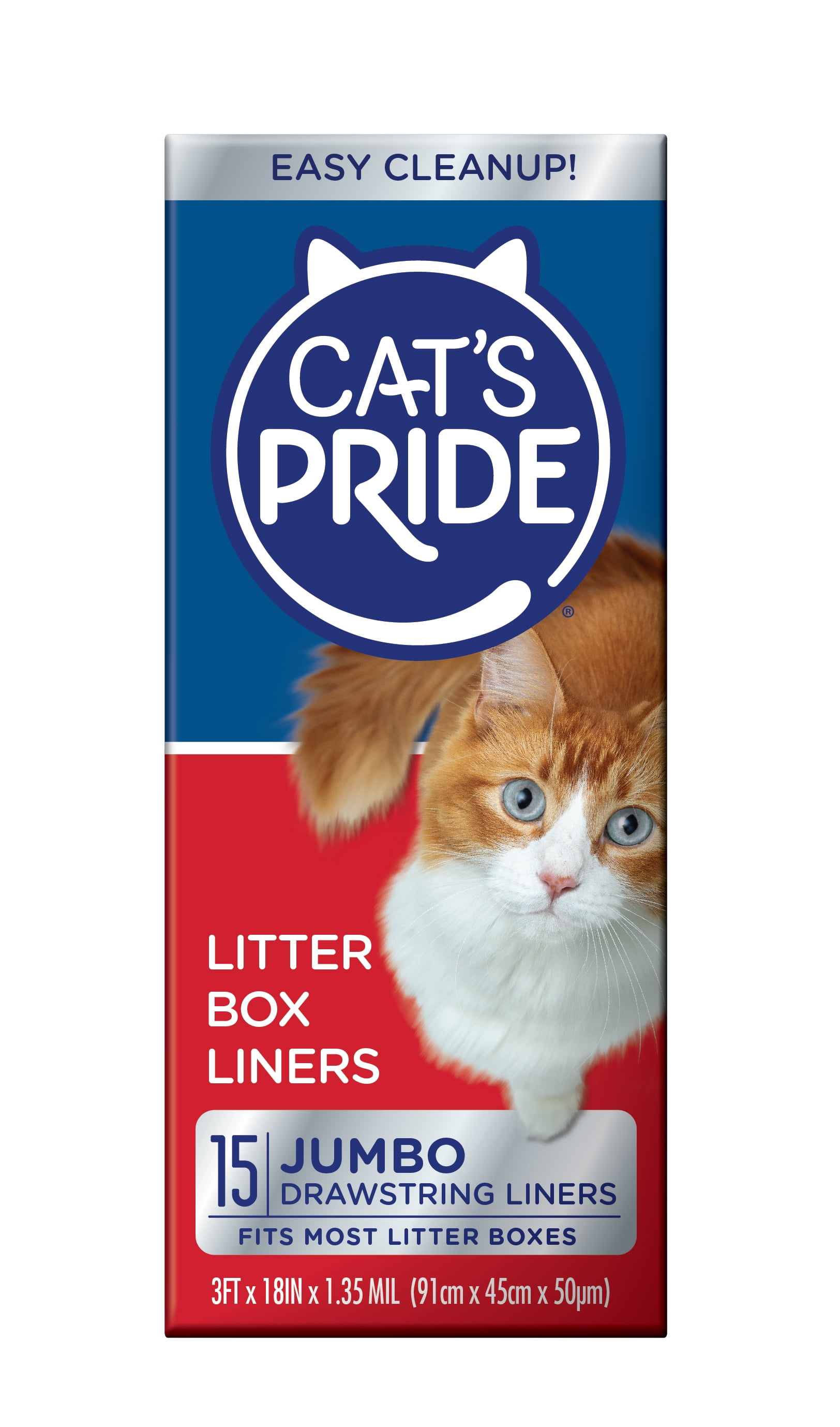 Cat s Pride Cat Litter Box Liners with Drawstring Jumbo 15 Count Walmart