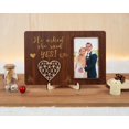 thumbnail image 5 of Personalized Engagement Picture Frame, Custom Couple Photo Frame, Engagement Gift for Couples, She Said Yes Wooden Adventure Frame, 5 of 5