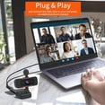 thumbnail image 5 of USB 2.0 1080P HD Webcam with Microphone Streaming Computer Web Camera for Laptop/Desktop/Mac/TV, USB PC Cam for Video Calling, 5 of 5