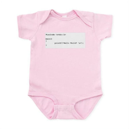 

CafePress - Code Kids C++ Hello World Infant Creeper - Baby Light Bodysuit Size Newborn - 24 Months