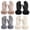 Black, Gray, White, Brown, variant on 4-Pack Women's Thickened Winter Touchscreen Gloves, Fleece Lined Thermal Gloves with Faux Fur Cuff, Soft Windproof Cold Weather Gloves for for Christmas Gifts