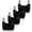 Black 4 Pcs, variant on Girls Soft Cotton Sport Cami Bra Seamless Adjustable Strap Removable Padding Fit Teens Girls