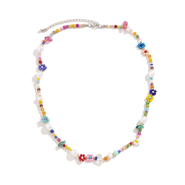 Collar Joyería Colgante Regalo Collar Joyería Hombres Mujeres Moda Señoras Joyería Hecha A Mano Collar De Cadena De Cuentas Collar De Flores