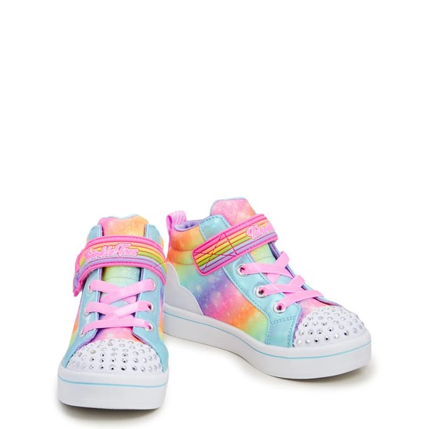 Skechers Toddler Girls' Twi-Lites 2.0 Rainbow High Top