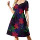 thumbnail image 2 of Vestido de manga corta con estampado de babosa marina, vestidos largos para mujer, vestido de falda para mujer, 2 of 7