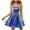 Blue, variant on Women's Metallic Glitter Cowl Neck Cami Mini Dress Sexy Club Party Night Bodycon Short Dresses (Green, XXL)