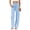 Light Blue, variant on Women High Waisted Jeans Straight Leg Casual Denim Pants