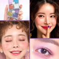 thumbnail image 3 of Sombra de ojos de lentejuelas de cuatro colores para niños, polvo brillante con purpurina, paleta de sombras de ojos de cuatro colores perlados, maquillaje de escenario, 3 of 7
