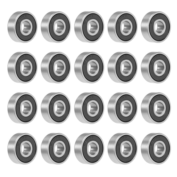 606-2RS Ball Bearing 6x17x6mm Double Sealed Chrome Steel Bearings 20pcs