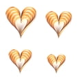 thumbnail image 1 of Advancent 1 Juego de decoraciones de corazón, adorno colgante romántico, colgante de escena de corazones estéreo único Simple, suministros para Kits de decoración para fiestas Dorado Advancent HA059997-03, 1 of 6