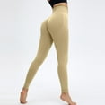 thumbnail image 2 of Tosmy Women's Legging Pants Ladies Outdoor New Seamless Peach Yoga Pants Sports Tights Yoga Clothes Fitness Pants Comfortable, 2 of 5