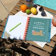 Happy Planner 60 Page Dot Lined Notebook with 3 Dividers, Jewel Tone Jungle Theme, Big Sized 8.5 x 11